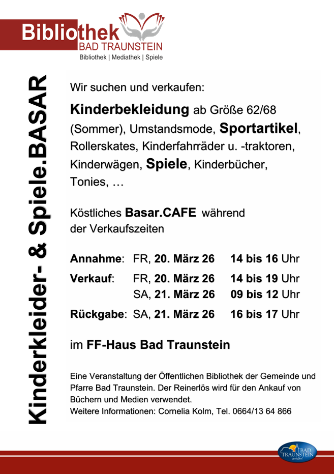 Flyer Kinderkleider- & Spielebasar